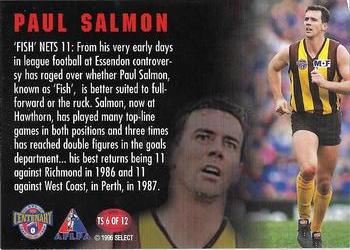 1996 Select AFL - Top Shots #TS6 Paul Salmon Back